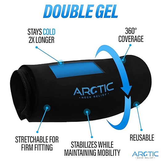 Two Pack | Elbow Ice Pack Wrap & Knee Ice Pack Wrap - Ice Sleeves, Reusable Gel Ice Wrap, Elbow Cold Compression, (Large)