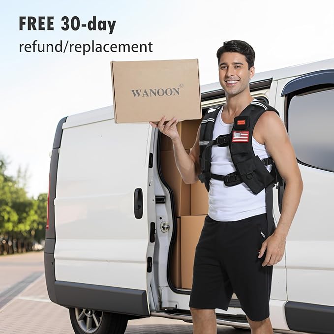 Weighted Vest for Woman and Men, 8lbs/12lbs/16lbs/20lbs/30lbs/40lbs Odorless Adjustable Straps Size Walking Vest,Running Vest with Underarm Buckle, Breathable Mesh Shoulder Pain Relief, Strength Training HIIT