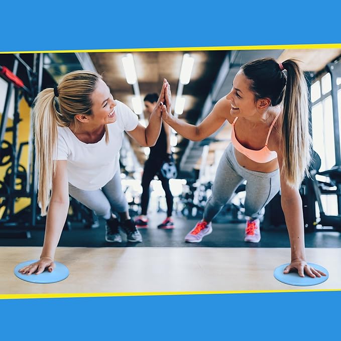 Jenaai 24 Pcs (12 Pairs) Core Sliders Exercise Glider Discs Bulk for Group Training Classes Fitness Slider for Working Out Dual Sided Core Gliding Discs AB Pads for Carpet Hardwood Floor