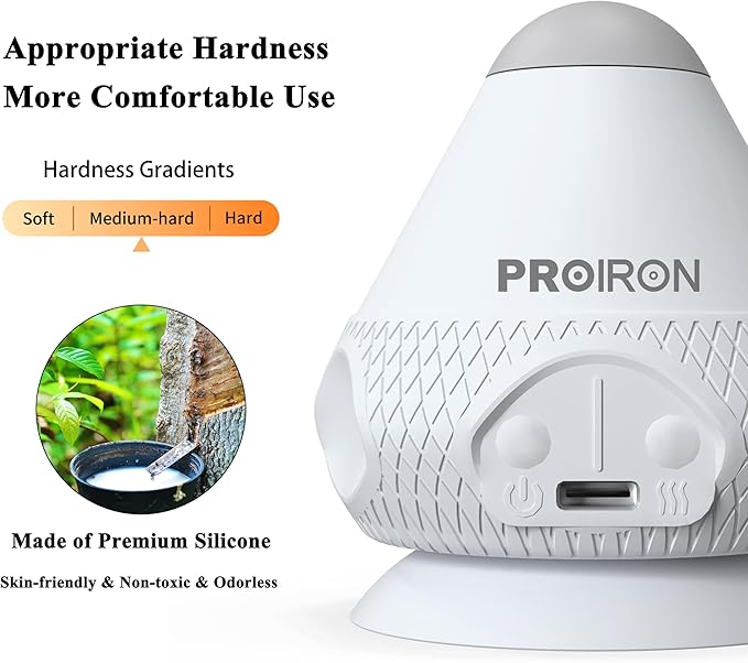 PROIRON Mountable Massage Ball Vibrating & Heating Hand Free,Deep Tissue Massage Trigger Point Therapy for Back Neck Feet Body, Myofascial Release Muscle Soreness & Joint Pain Relief
