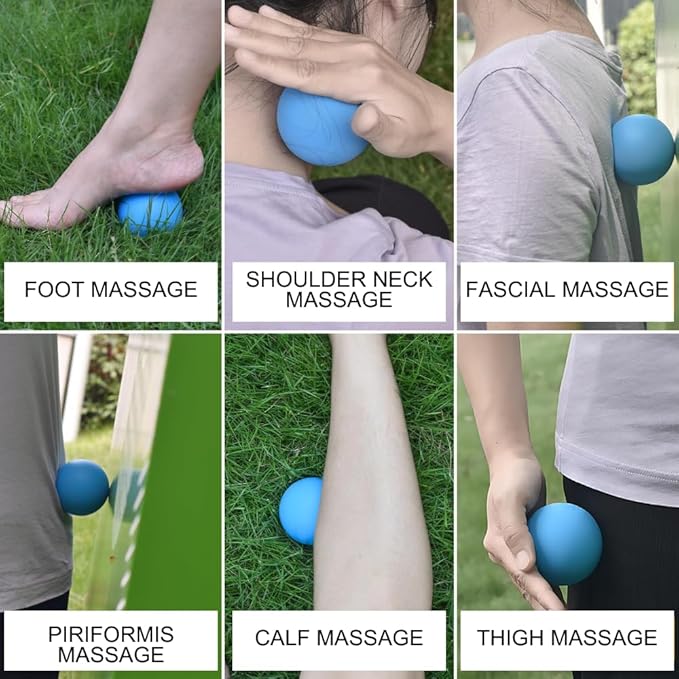 Muscle Floss Band and Massage Ball Set – Includes 3 Compression Bands, Massage Ball, and 2 Lacrosse Balls for Mobility, Recovery, and Soreness Relief – 3 Levels of Support