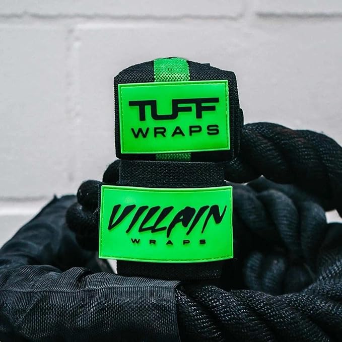 Villain Wrist Wraps for Weightlifting & Powerlifting – Adjustable Support Straps for Men and Women – Ideal for Strength Training, CrossFit, Bodybuilding – Durable Comfort to Eliminate Wrist Pain