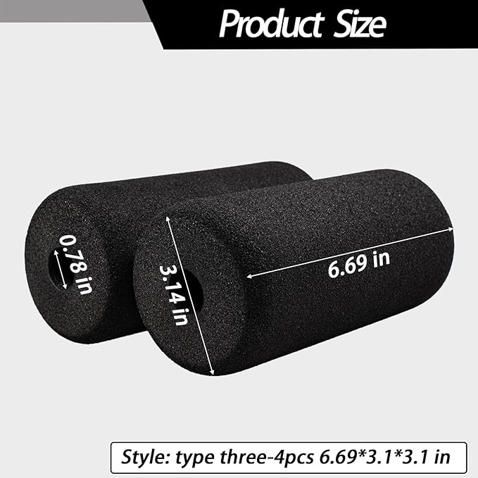 Protective Pads Cushion (6.69*3.1*3.1 in), Sponge for Exercise Equipment,Workout Machine-Sit ups, Barbell Bench