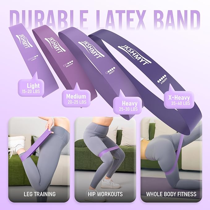 JKSHMYT Silicone Pilates Ring-14.5" Home Pilates kit with Padded Handles, Mini Ball, Resistance Bands, Guide & Bag, Better me Pilates Essentials Circle Set for Workouts Women