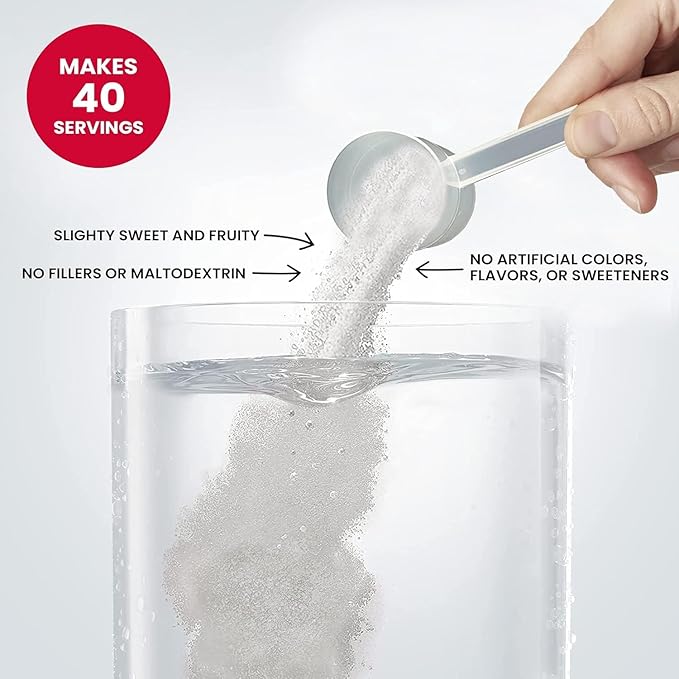 Vitalyte Electrolyte Powder Drink Mix, Isotonic Electrolyte Hydration Mix, Gluten Free Post Workout Powder Mix, Pack of 2, 35 oz. Each, Fruit Punch Flavor