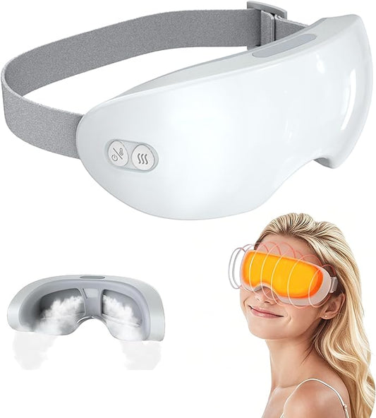 Smart Hot & Cold Steam Mask for 2 Adjustable Levels Dry Eye Relief Hydrating Mist with 3D Contour Fit 10-Minute Auto Timer Gentle Eye Massage