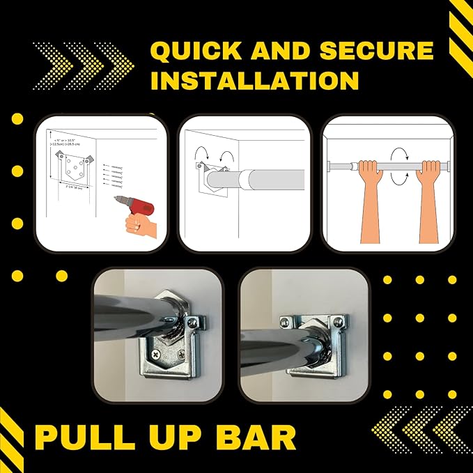 DreamGYM Doorway Pull-up Bar - Chin-up Bar - Swing Support Bar