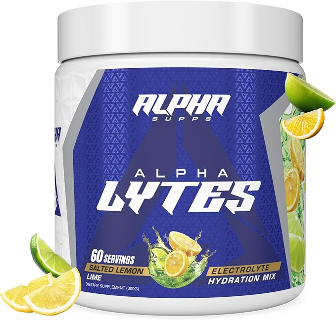 Lytes - Electrolyte Powder Daily Hydration Drink Mix - Sugar-Free, Zero Calorie Instant Formula with Trace Minerals and Antioxidants (60 Servings, Salted Lemon Lime)