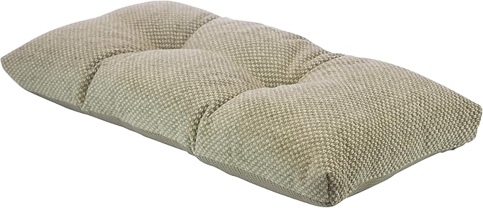 Klear Vu The Gripper Omega Non-Slip Tufted Bench Cushion for Indoor Furniture, Entryway Storage, Bay Window, Corner Nook or Piano Seat, 30 Inches, 19 Tan