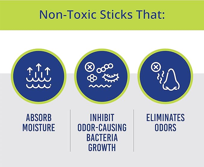 Glovestix StankStix Shoe Deodorizer Liquid Shoe Odor Eliminator, Formerly Called ShoeStix. Non-Toxic Odor Remover for Shoes, Boots, Smelly Gym Bags, Boxing, Lacrosse, Soccer & Hockey Gear, Green/Blue