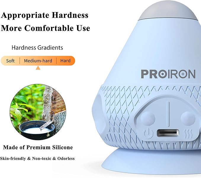 PROIRON Mountable Massage Ball Vibrating & Heating Hand Free,Deep Tissue Massage Trigger Point Therapy for Back Neck Feet Body, Myofascial Release Muscle Soreness & Joint Pain Relief