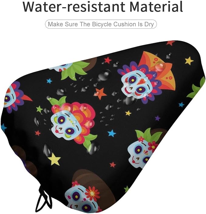 Waterproof Bike Seat Cover with Drawstring Waterproof Bike Seat Rain Cover Seat Protective Water Resistant Bicycle Saddle Rain Dust Cover