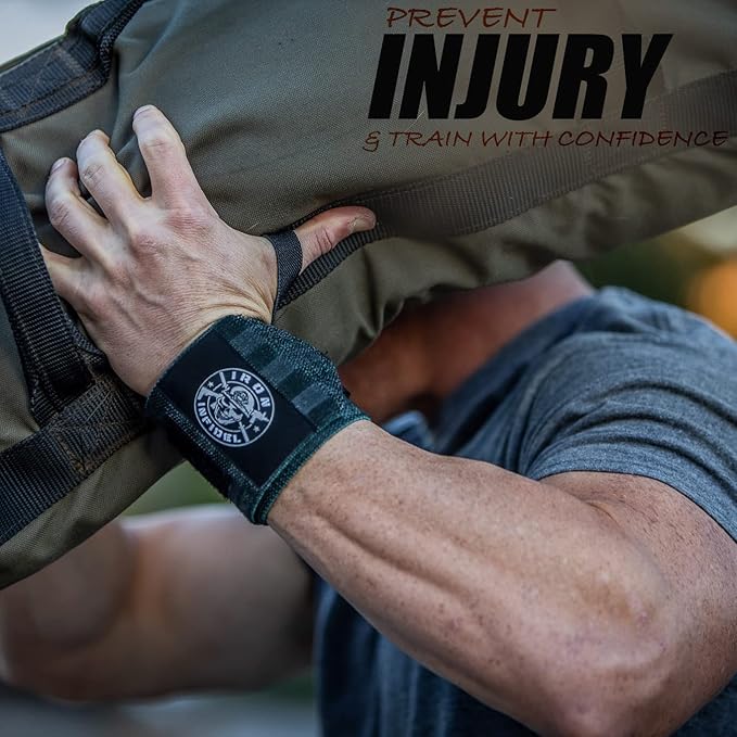 Iron Infidel Wrist Wraps for Weightlifting - 18" and 24" Heavy Duty Support for Working Out, Gym Accessories for Men - Use for Lifting, Crossfit, Fitness, Exercise, Bench Press, Powerlifting