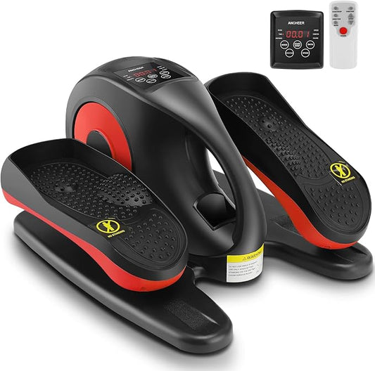 ANCHEER Under Desk Elliptical Machine, Electric Seated Pedal Exerciser as Seen on, Mini Elliptical Machines for Seniors, LCD Display Monitor, Portable Quiet Elliptical Machine, Leg Exerciser for Home