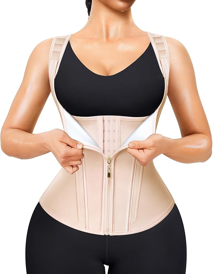 Junlan Waist Trainer for Women - Sauna Suit Sweat Vest for Working Out