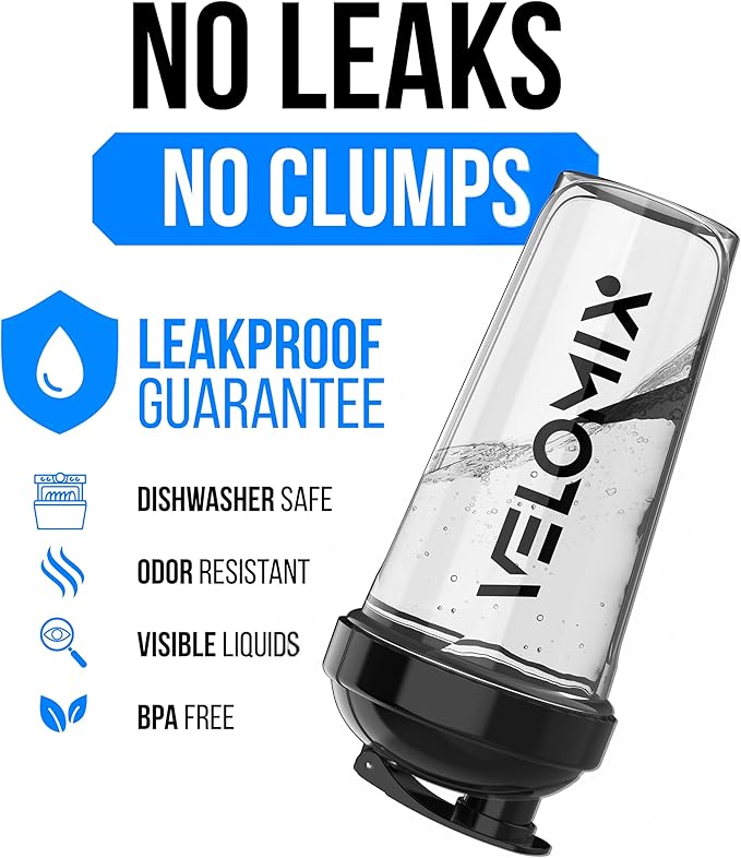 -6 PACK- 28 OZ Protein Shaker Bottles for Protein Mixes, Shaker Cups for Protein Shakes, Small Shaker Bottle Pack, Shaker Cup, Shakers for protein Shakes (Core Series)