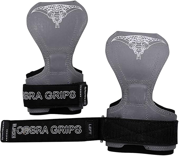 Cobra Grips PRO Weight Lifting Gloves Heavy Duty Straps Alternative Power Lifting Hooks for Deadlifts Adjustable Neoprene Padded Wrist Support Bodybuilding