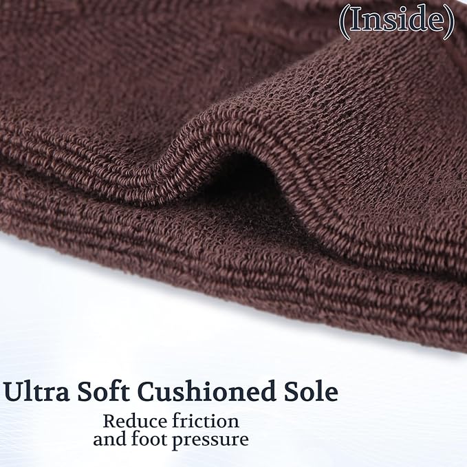 +MD Diabetic Socks for Men Women 6 Pairs,Non-Binding Top Extra Wide Ankle/Crew Socks, for Edema Circulator 9-11 10-13 13-15