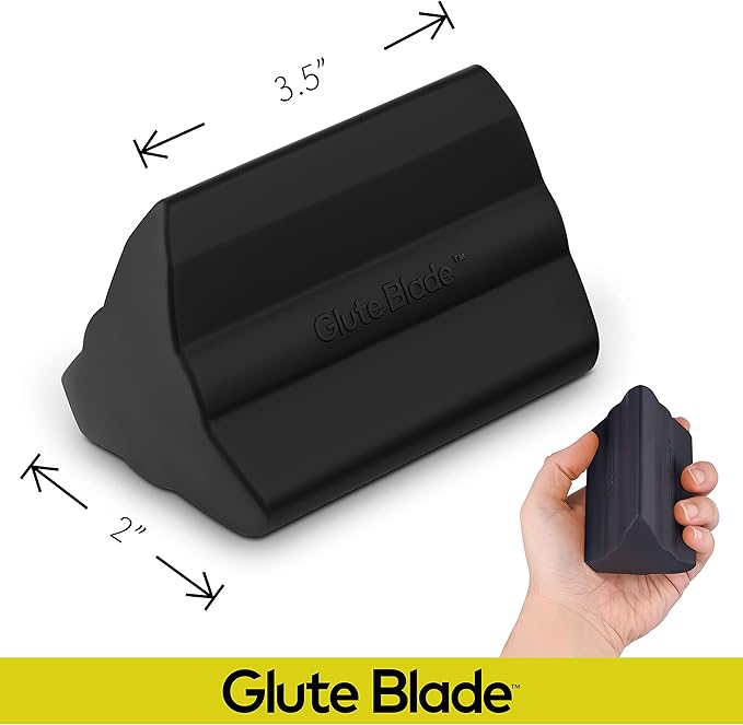 Piriformis Massage Roller with 3 Different Heads for Targeted Trigger Point Pressure, Relieve Pain and Tightness in The Low Back and Sciatica (Hard Density)