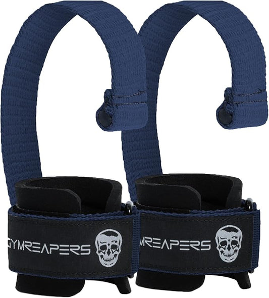 Gymreapers Weight Lifting Straps With Dowel - Wrist Straps for Weightlifting - Workout Deadlift Wrist Weights - Reinforced Stitching & Padded Fit Gym Accessories for Strength & Gym Hand Grip