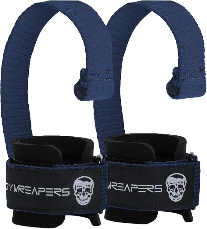 Gymreapers Weight Lifting Straps With Dowel - Wrist Straps for Weightlifting - Workout Deadlift Wrist Weights - Reinforced Stitching & Padded Fit Gym Accessories for Strength & Gym Hand Grip