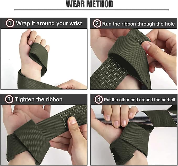 SKDK Cotton Hard Pull Wrist Lifting Straps Grips Band-Deadlift Straps with Neoprene Cushioned Wrist Padded and Anti-Skid Silicone - for Weightlifting, Bodybuilding, Xfit, Strength Training