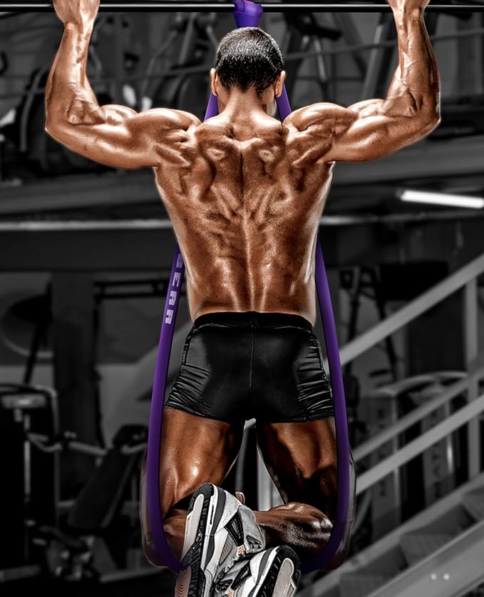 HAPBEAR Pull Up Assistance Bands Set of 5 - Resistance Bands for Working Out, Stretching, Physical Therapy, Muscle Training