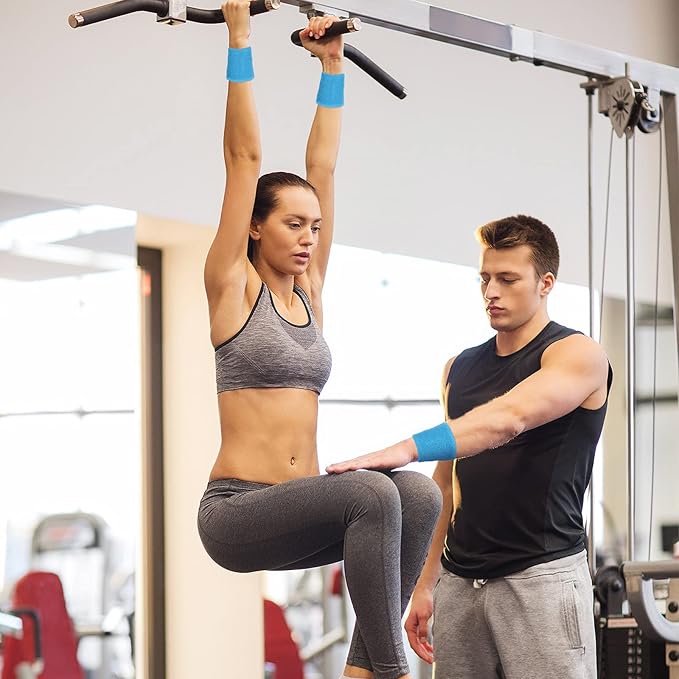 12 Pack Sweatbands Sports Wristband Cotton Sweat Band for Men and Women, Good for Tennis, Basketball, Running, Gym, Working Out