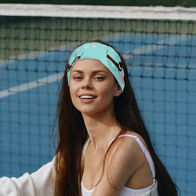 Love Dog Headbands for Women, Fashionable Sports Hairbands for Women