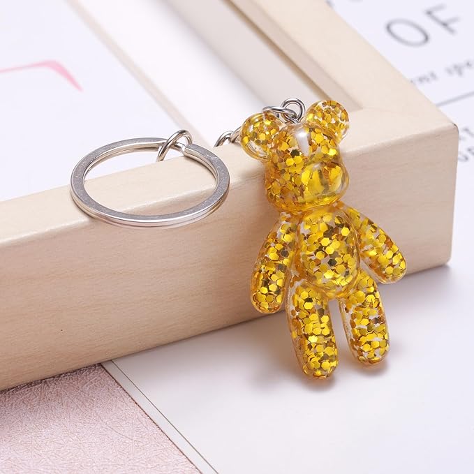 Worry Bear, Pocket Bear Hug, Anxiety Gifts for Women Men, Mental Health Positivity Gift, Stress Reliefs Gifts for Her, Thoughtful Gift for School Anxiety, Gold