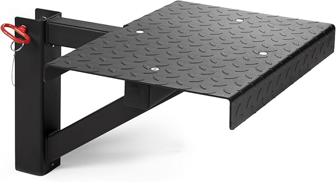 Titan Fitness X-3 Series Rack Mounted Step-Up Platform, 22" x 15" Diamond Plate Platform