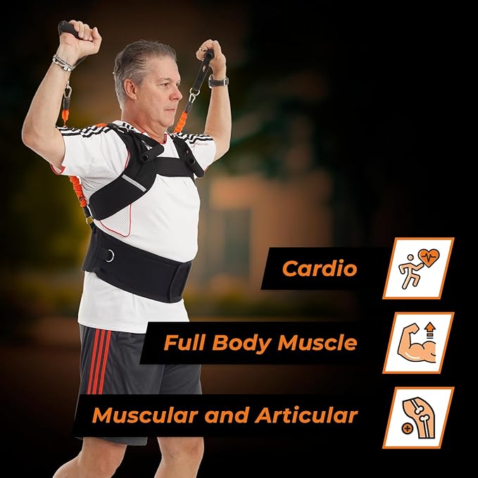 3-in-1 Multifunctional Vest - Muscle Strength and Posture Correction - Upper Body Fitness Equipment, Waist Trainer