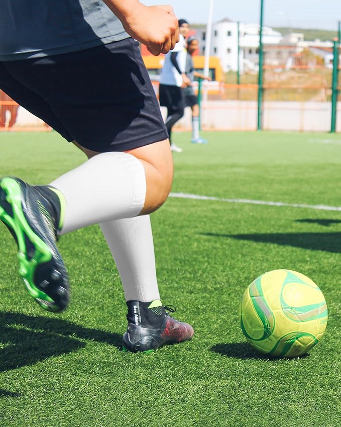 CWVLC Soccer Socks (1/3/5 pairs) Team Sport Knee High Socks for Adult Youth Kids