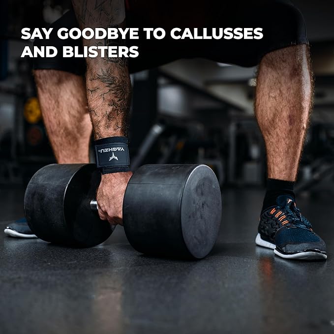 Weight Lifting Hooks, Padded Weight Lifting Straps Wrist Straps for Men and Women, Premium Deadlift Straps for Weightlifting and Powerlifting, Weight Lifting Gloves for Pull Ups