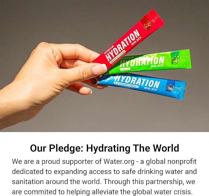 Essential Elements Hydration Packets - Yuzu Lime Pack - Sugar Free Electrolytes Powder Packets - 25 Stick Packs of Electrolytes Powder No Sugar - Hydration Drink - with ACV & Vitamin C