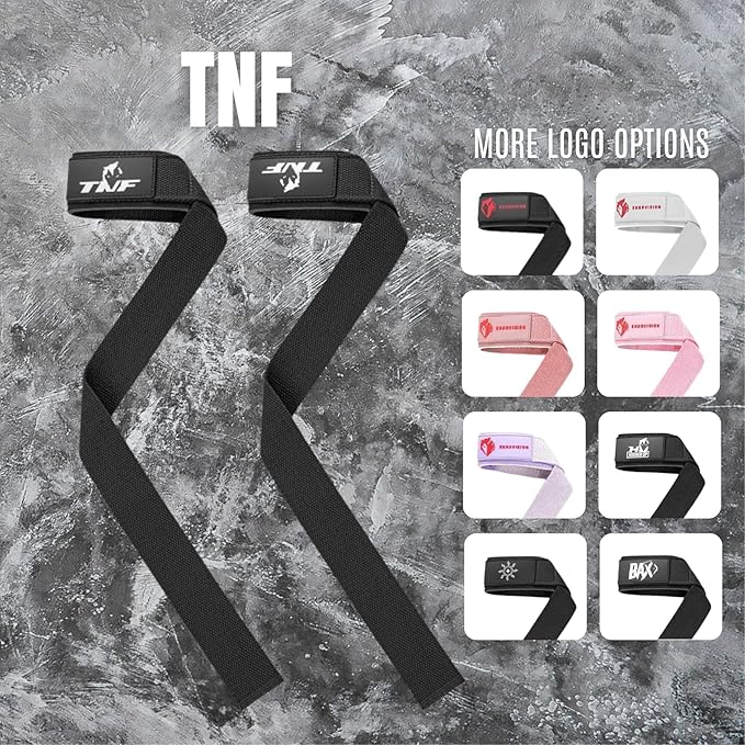 Ekkovision Weight Lifting Straps With Cuffed D Ring, Wrist Support for Men, Heavy Duty Thick Comfortable Lifting Straps, Secure Fit, Enhanced Grip, Straps for Weightlifting & Gym Training, Black