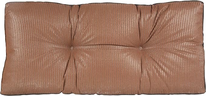 Klear Vu The Gripper Omega Non-Slip Tufted Bench Cushion for Indoor Furniture, Entryway Storage, Bay Window, Corner Nook or Piano Seat, 30 Inches, 05 Chestnut