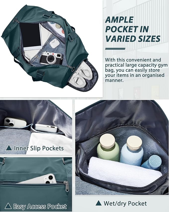 Gym Bag Womens,Travel Duffel Carry on Bag Sport Tote Bag Weekend Overnight Bag