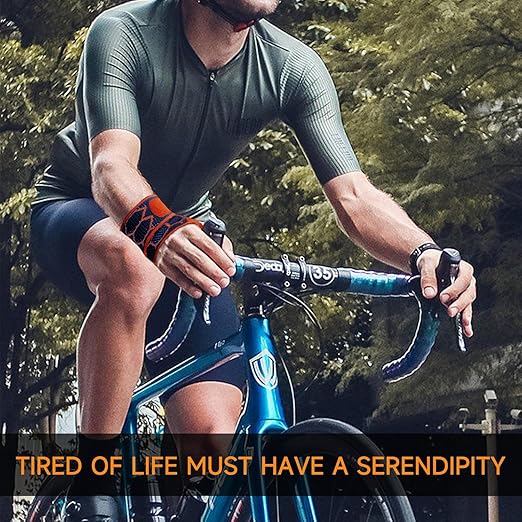 Sport Slim Wrist Wrap - Wrist Brace for Carpal Tunnel Relief, Neoprene-Free Compression Wrist Support for Workout, Adjustable Wrist Guards Fit Right Left Hand (Cobalt Bule, Pack of 1)