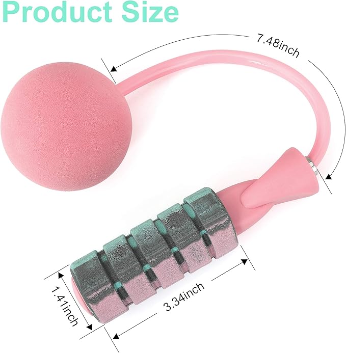 Jump Rope, Training Ropeless Skipping Rope for Fitness, Adjustable Weighted Cordless Jump Rope for Men Women Kids