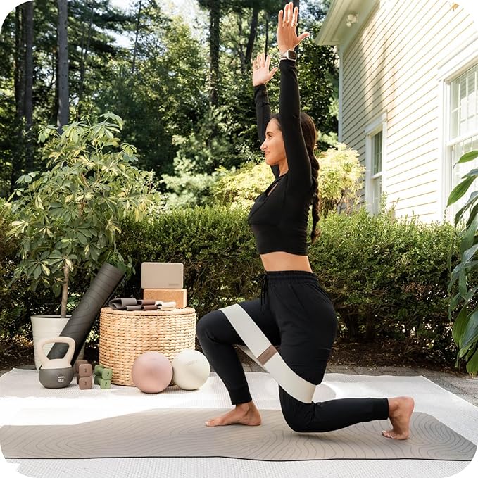 WeGym Fabric Resistance Bands, Workouts at Home, Set of 3 Bands, Exercise Bands for Lower Body Workouts, Travel Friendly Fitness Equipment, Stylish Fitness