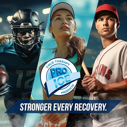 PRO ICE Shoulder Elbow Ice Therapy Wrap - Excellent for Treating Rotator Cuff injuries, Elbow Joint and Muscle Inflammation - Ice packs Included