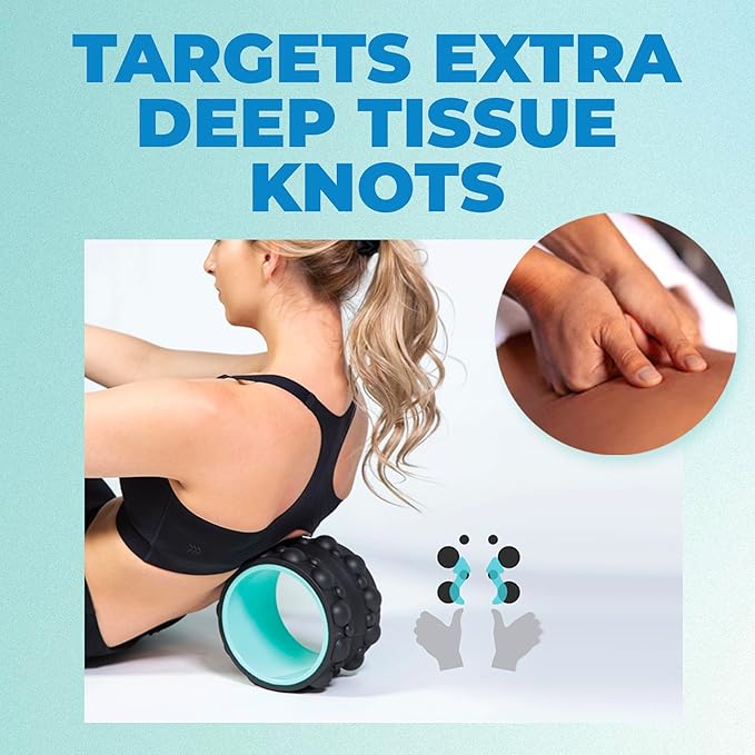 Chirp RPM + XR 6" Wheel Bundle - Rolling Percussive Massager and Foam Roller Wheel, Supports Deep Tissue Massage and Back Pain Relief