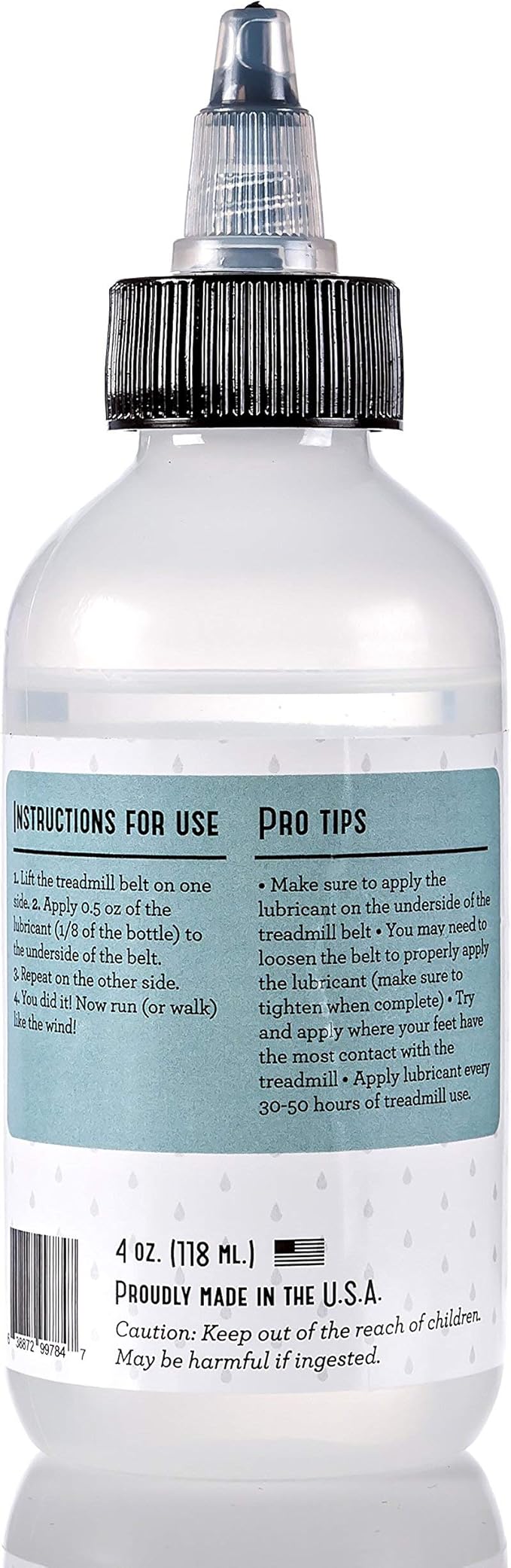 Silicone Treadmill Belt Lubricant/Lube - Easy to Apply Lubrication - Made in The USA - Treadmill Lubricant for Belt - 2 Pack