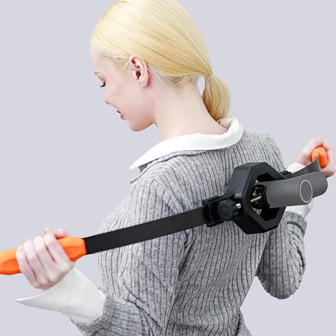 Massage Buddy Holder – Ergonomic Extension Handle + Tension‑Core Flexible Arms for Deep Tissue Relief – Full‑Body Access Without Strain