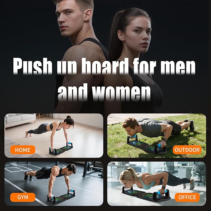 Push Up Board,Portable Dismountable 17 in 1 Push Up Bar at Home Gym,Professional Muscle Training Equipment is Available for Men and Women,The Ideal Gift for Fitness Enthusiasts,Pushup Board Set