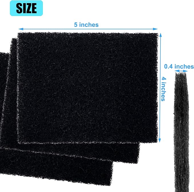 12 Pack Replacement Odor Absorbing Filter Refills for Home Zone Living Kitchen Trash Can, Activated Charcoal Deodorizer Compatible with Home Zone Living CleanAura Odor Control Compartments