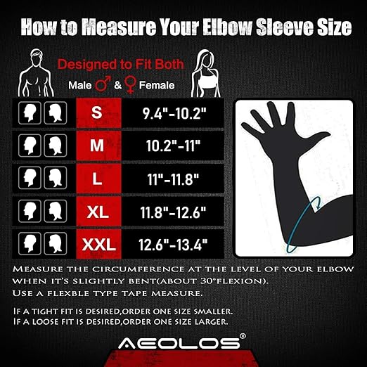 Elbow Sleeves(Pair), Support for Squat,Weightlifting,Powerlifting,Cross Trainning, Golf & Basketball(XX-Large)