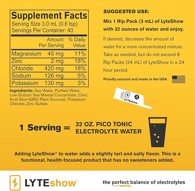 Electrolyte Drops for Water - Sugar-Free for Hydration and Immune Support - 50 Single Servings - Keto Friendly - Zinc and Magnesium for Rapid Rehydration