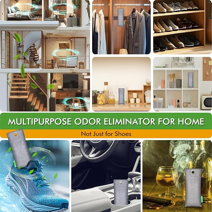 Stinky Sneaker Deodorizer Shoe Freshener for Boots, Soccer Cleats, Lockers, Gym Bags, Cars, Defeat Balls Spray, 6 Pack Shoes Odor Elimination Smell Remover